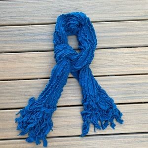 Teal ruffled scarf. Super soft!